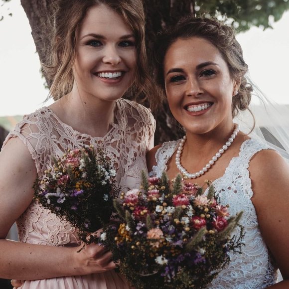 Maniju Blush Size M Formal Dress - Picture 9 of 10